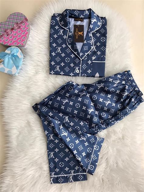 lv pyjama|louis vuitton silk pajamas.